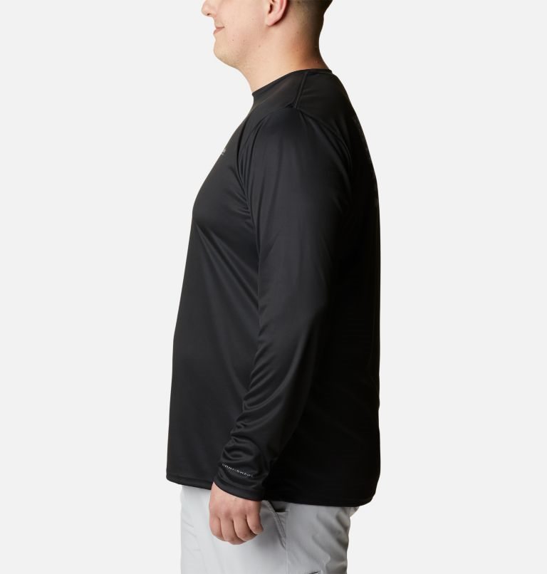 Men's Columbia PFG Terminal Tackle Fish Flag Long Sleeve Sweatshirts Black | Plus Size CA-E8104